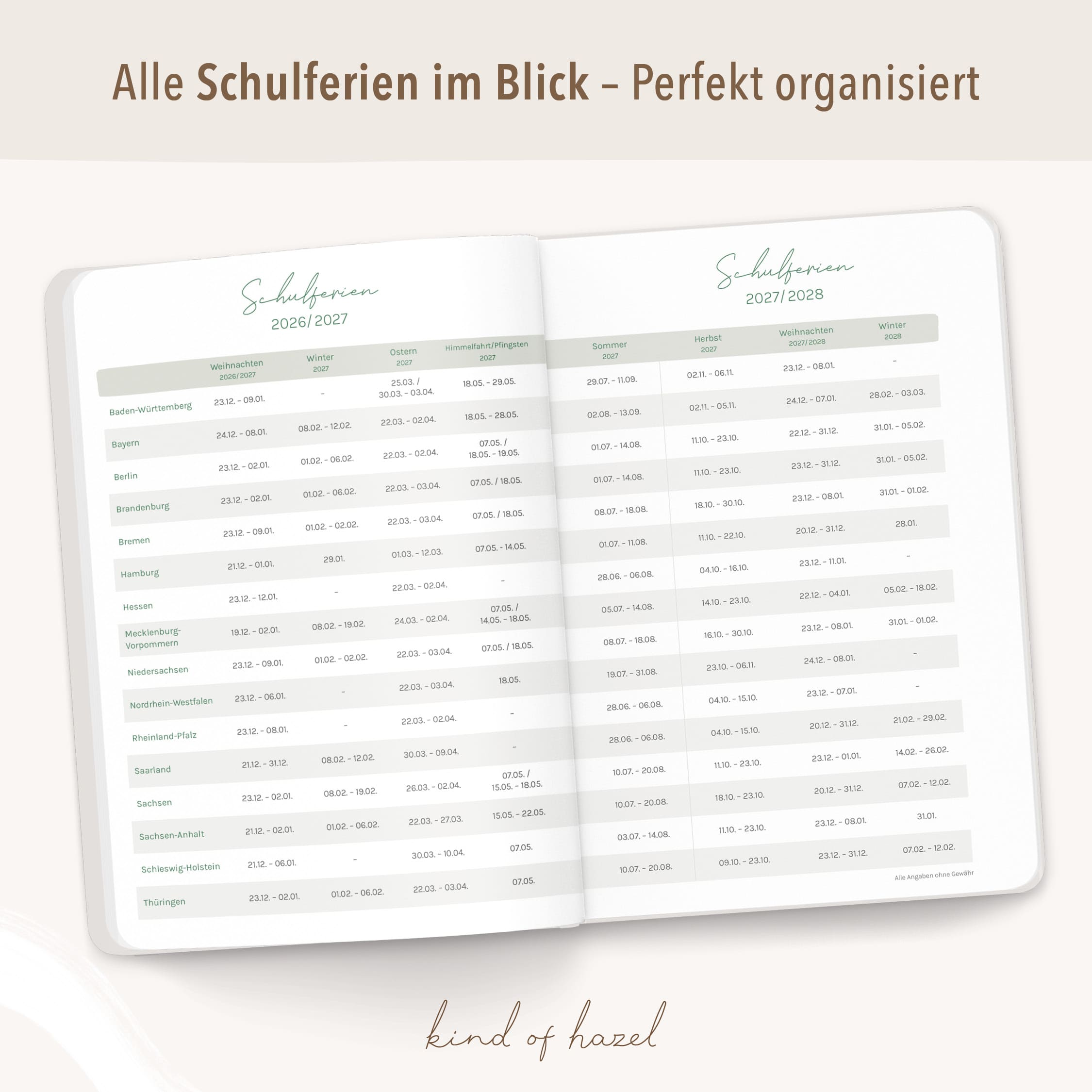 Familienplaner Kalender Leo 2027