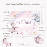 Freundebuch Schule Mädchen Einhorn