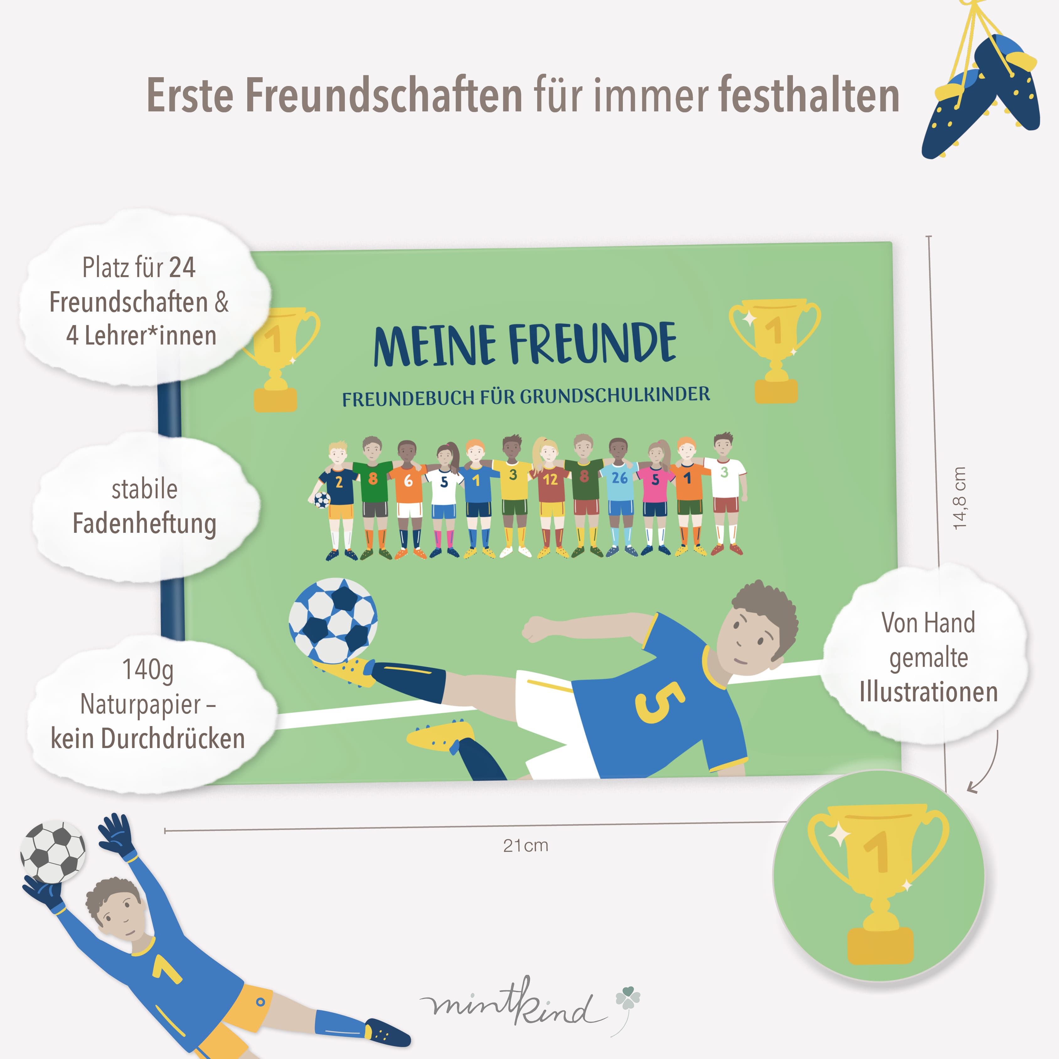 Freundebuch Grundschule Fussball
