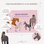 Freundebuch Grundschule Pferde Rosa