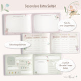 Freundebuch im Einhorn-Design türkis 