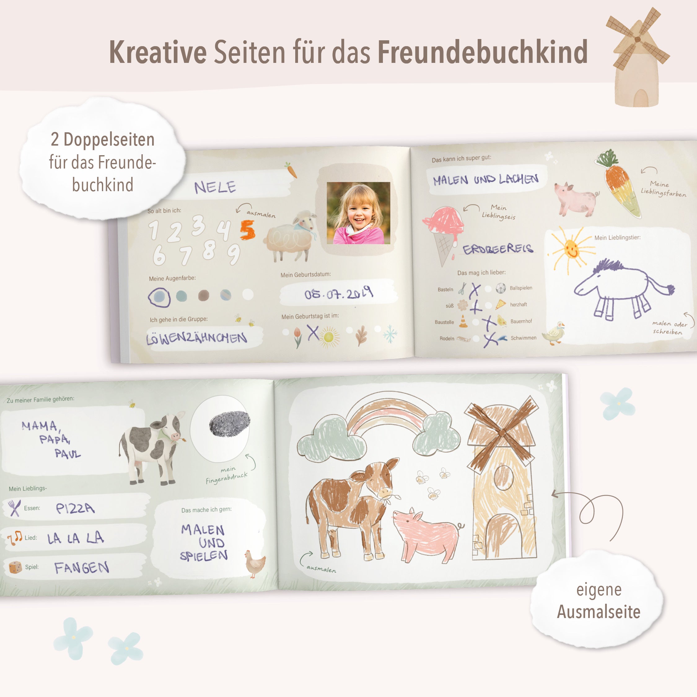 Kindergarten im Bauernhof-Design