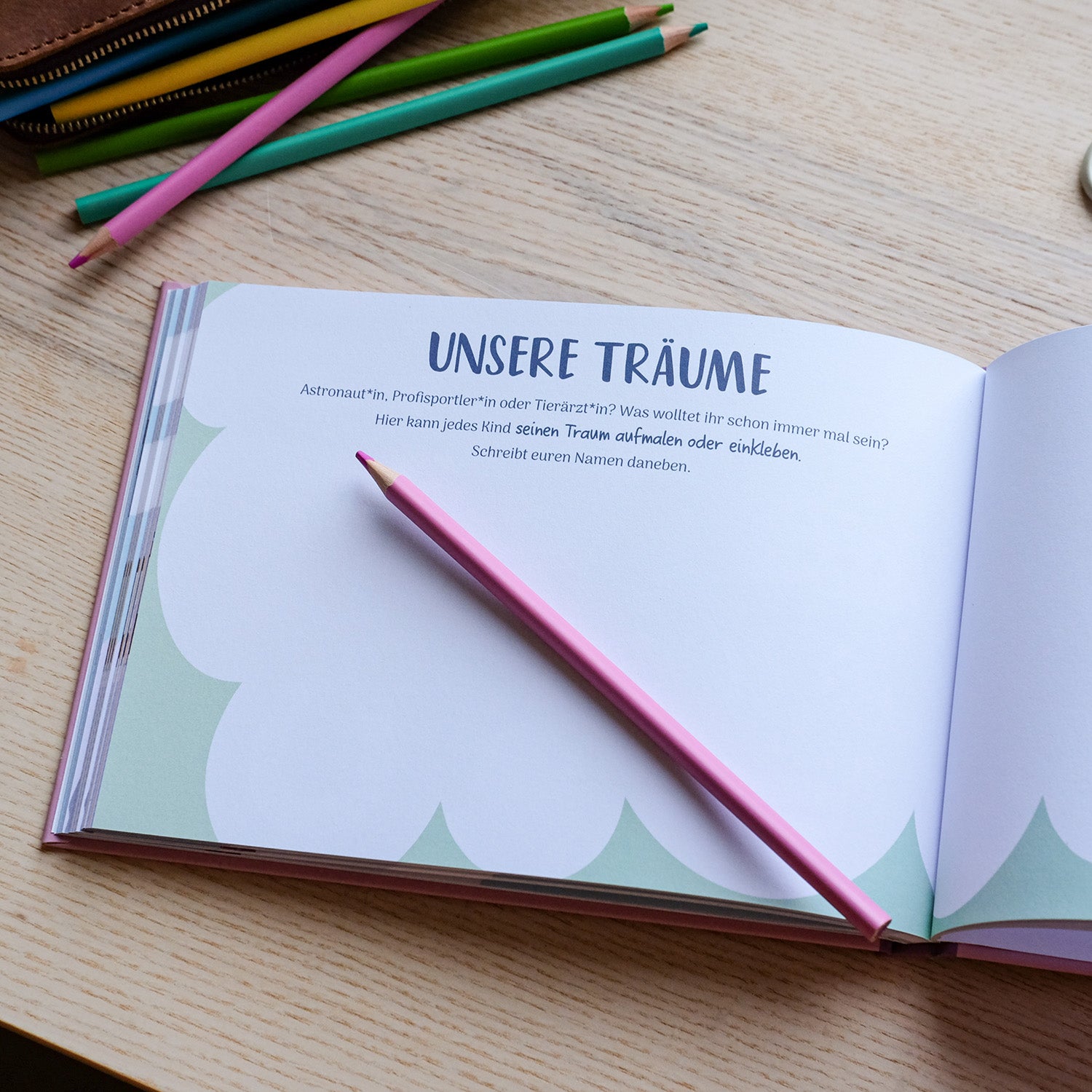 Freundebuch Grundschule Pferde Rosa