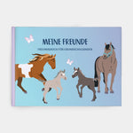 Freundebuch Pferde Cover Blau Grundschule