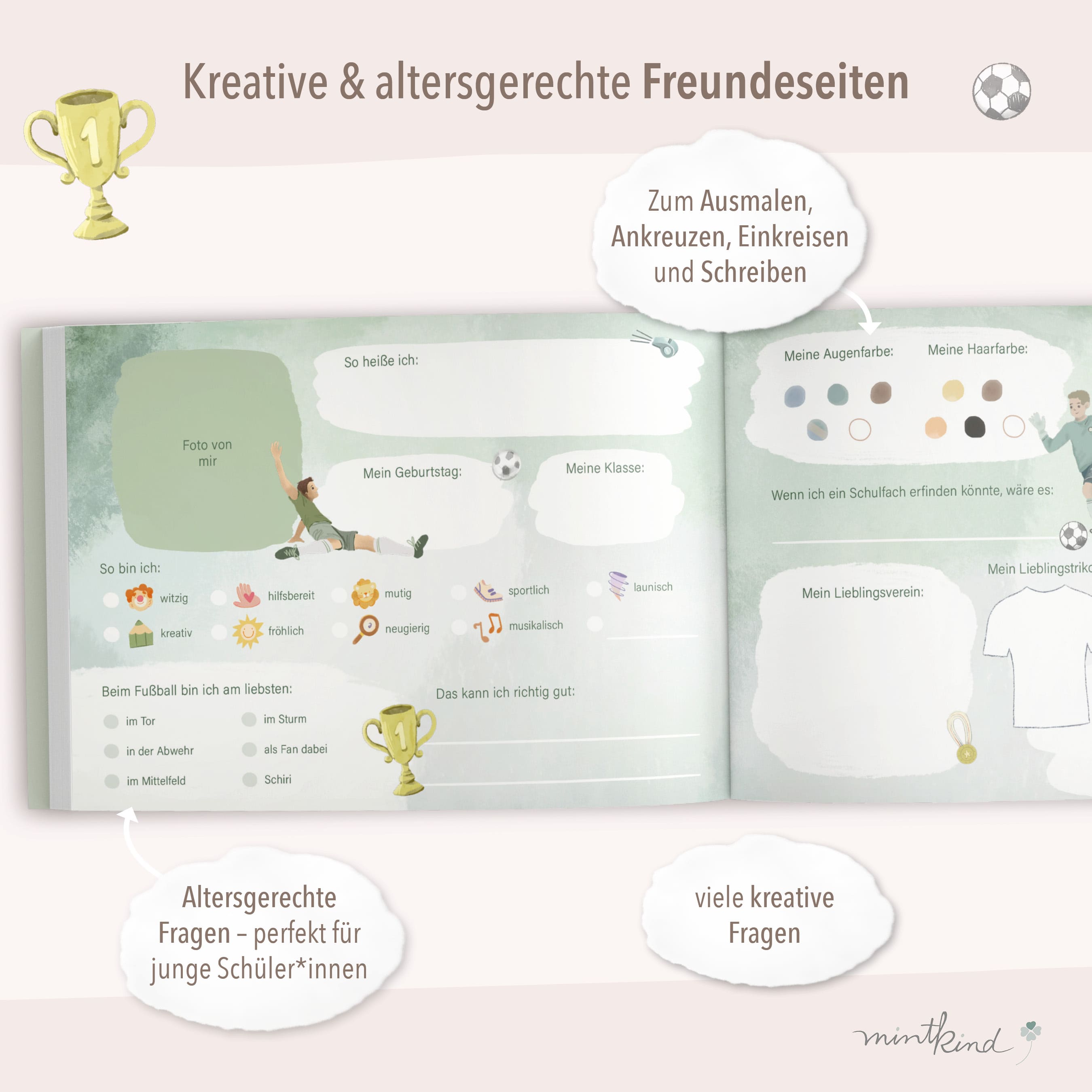 Freundebuch Fußball