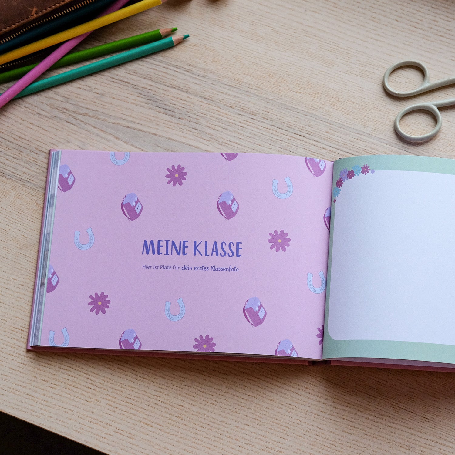 Freundebuch Grundschule Pferde Rosa Grundschule