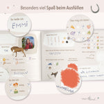 Freundebuch im Pferde-Design Beige