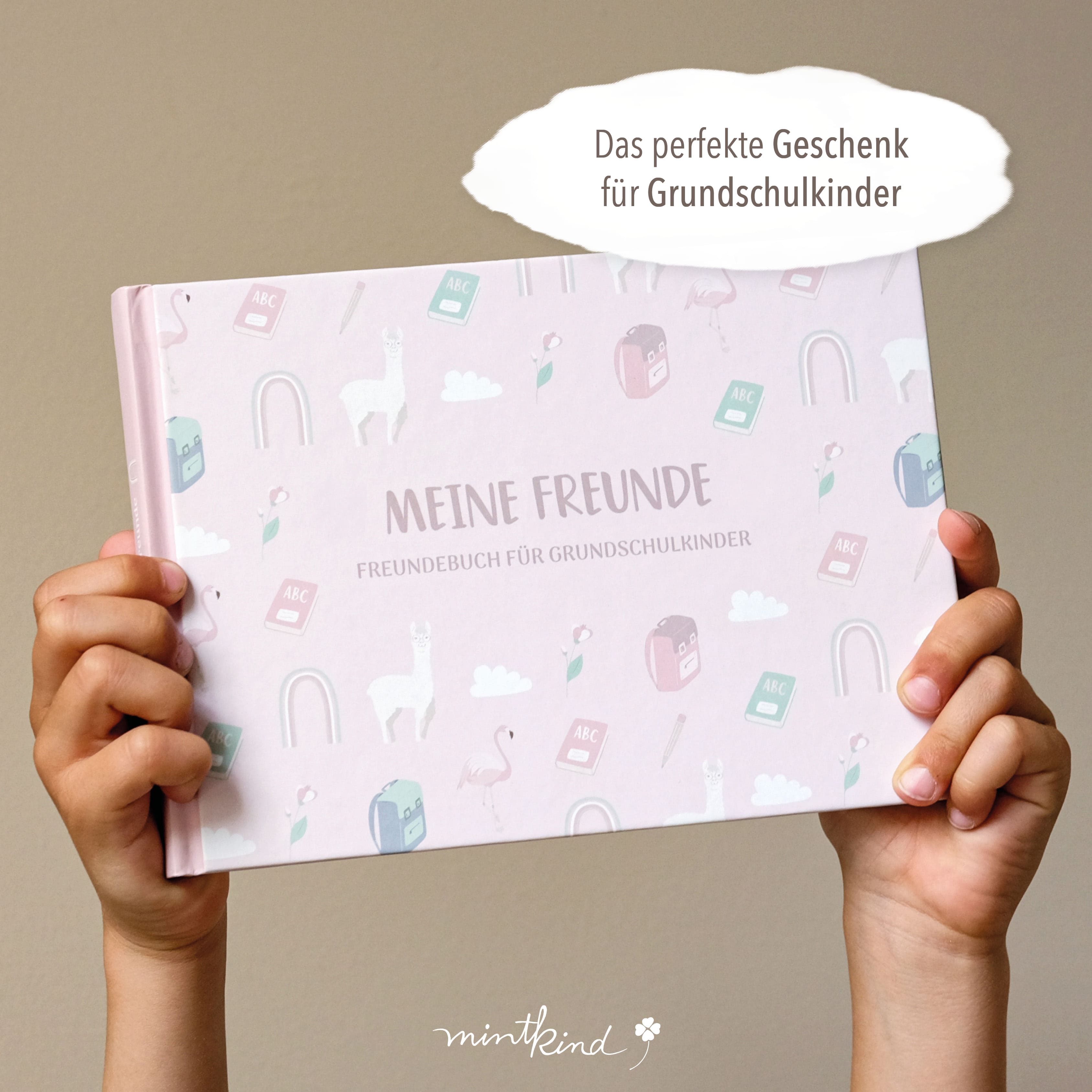 Freundebuch Schule Rosa