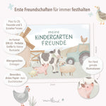 Freundebuch (für den) Kindergarten im Bauernhof-Design