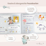 Freundebuch für den Kindergarten mit Fußball-Motiven mit kreativen Fragen 