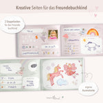 Freundebuch für den Kindergarten mit rosa Balletmäusen