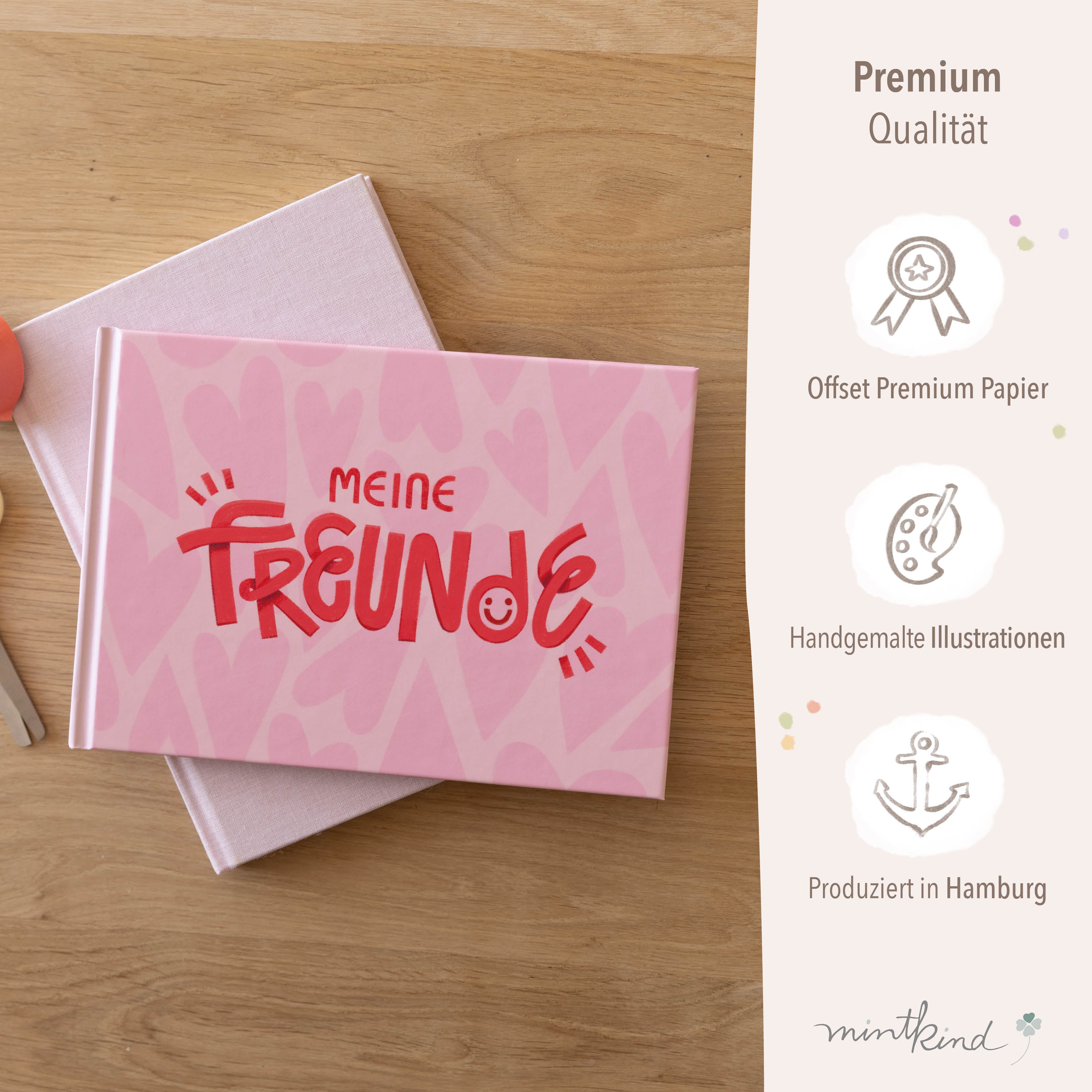 Freundebuch für die Schule Herzen