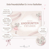 Freundebuch mit Ballerina Motiv