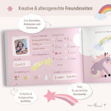 Freundebuch mit Ponys rosa