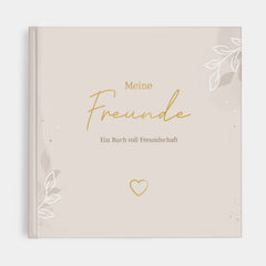 Freundebuch für Erwachsene beige