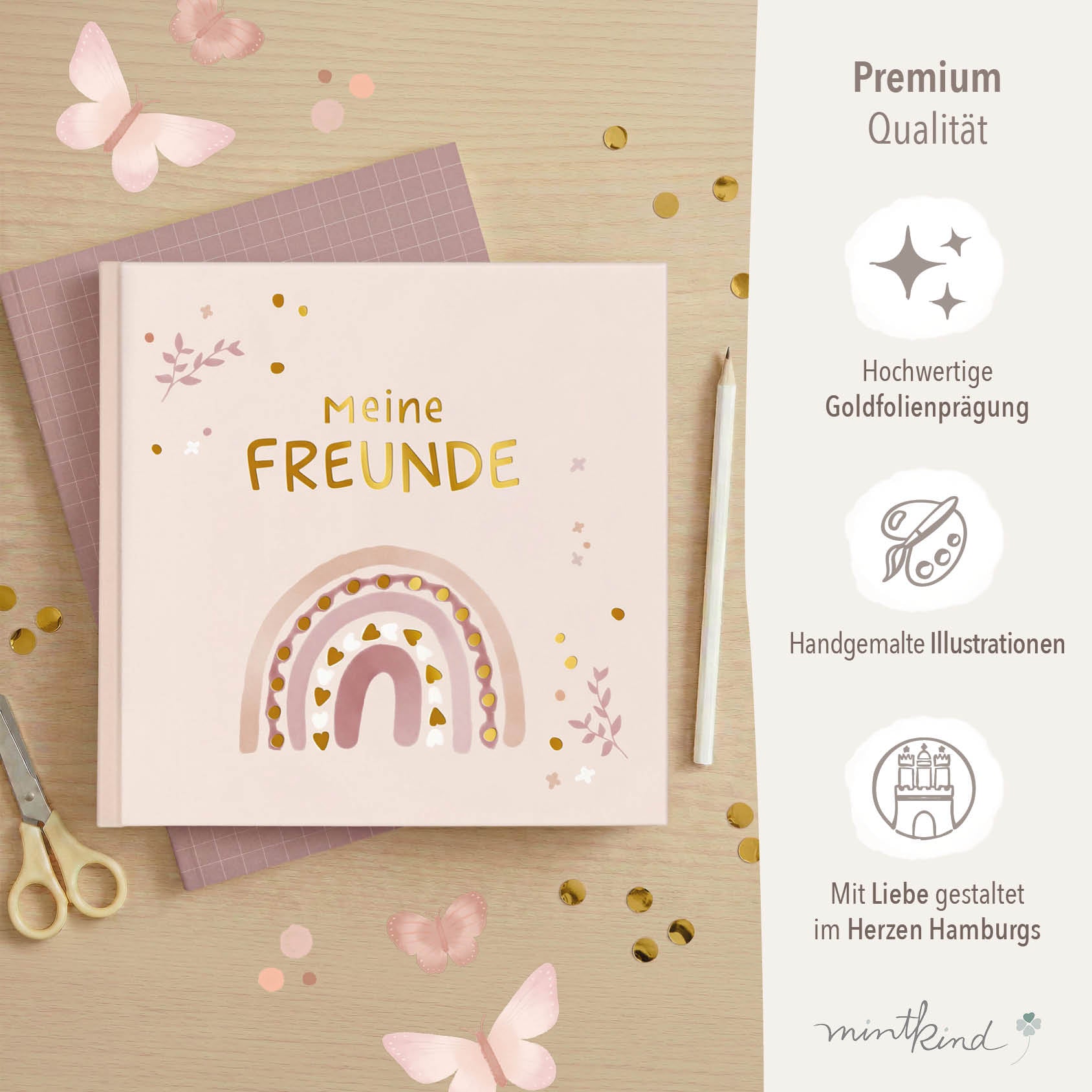 Freundebuch Grundschule Boho groß 