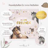 Freundebuch im Pferde-Design Grundschule Rosa groß