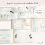 Freundebuch im Pferde-Design Rosa