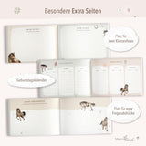 Freundebuch im Pferde-Design Rosa