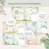 Freundebuch Kindergarten Dino quadratisch groß