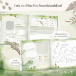 Freundebuch Kindergarten Dino quadratisch groß