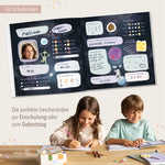 Freundebuch Grundschule im Weltall-Design Blau groß