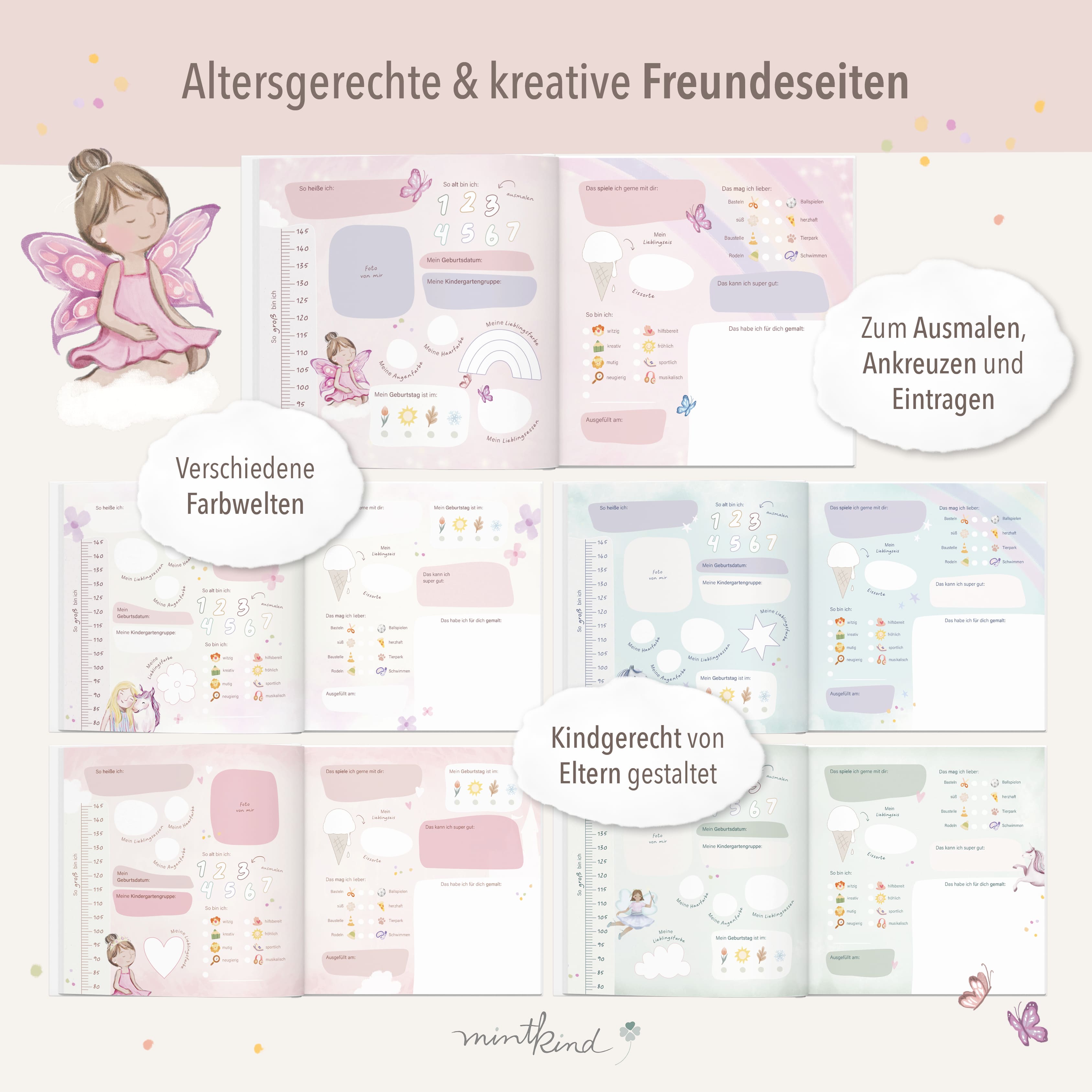 Freundebuch Kindergarten Prinzessin
