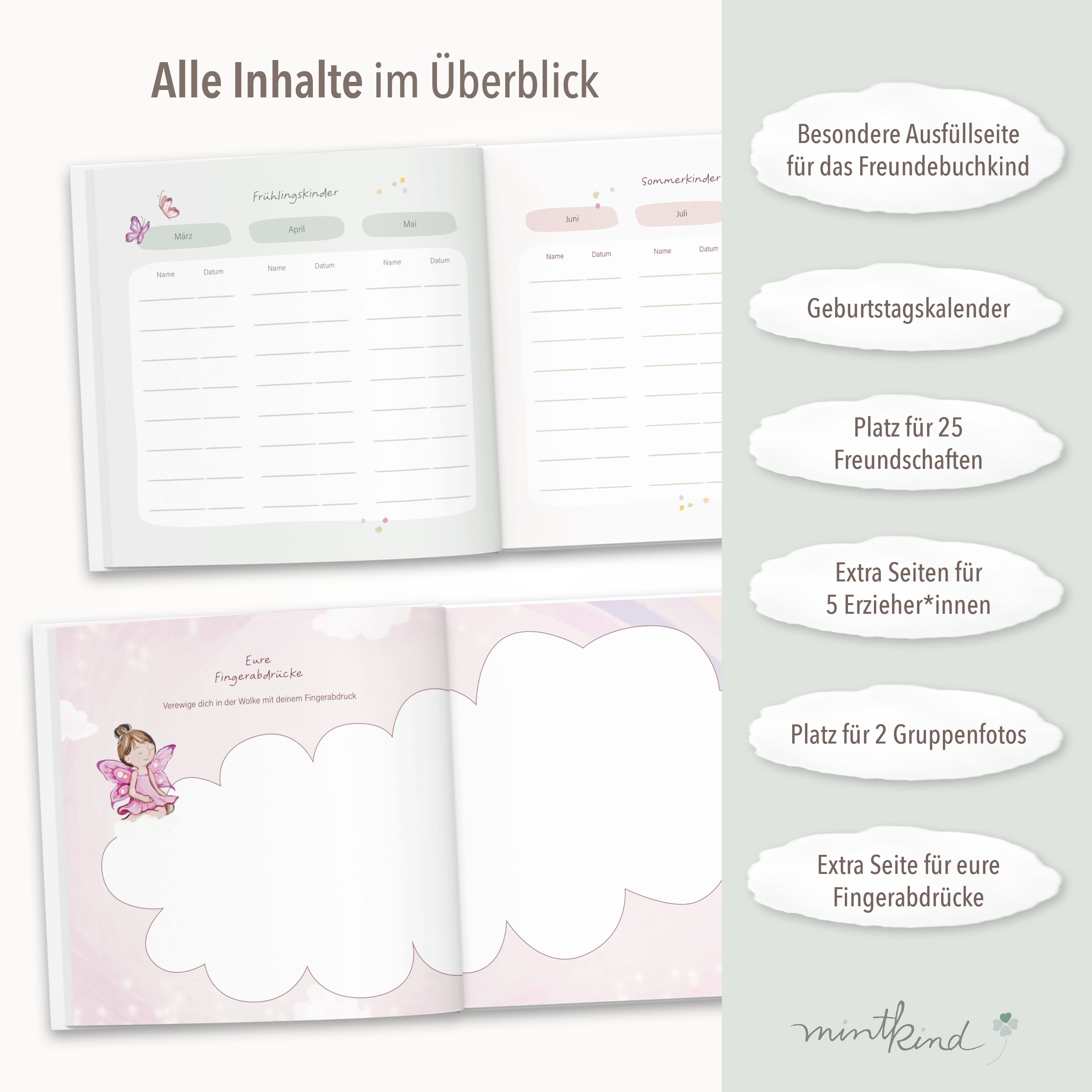 Freundebuch Kindergarten Prinzessin