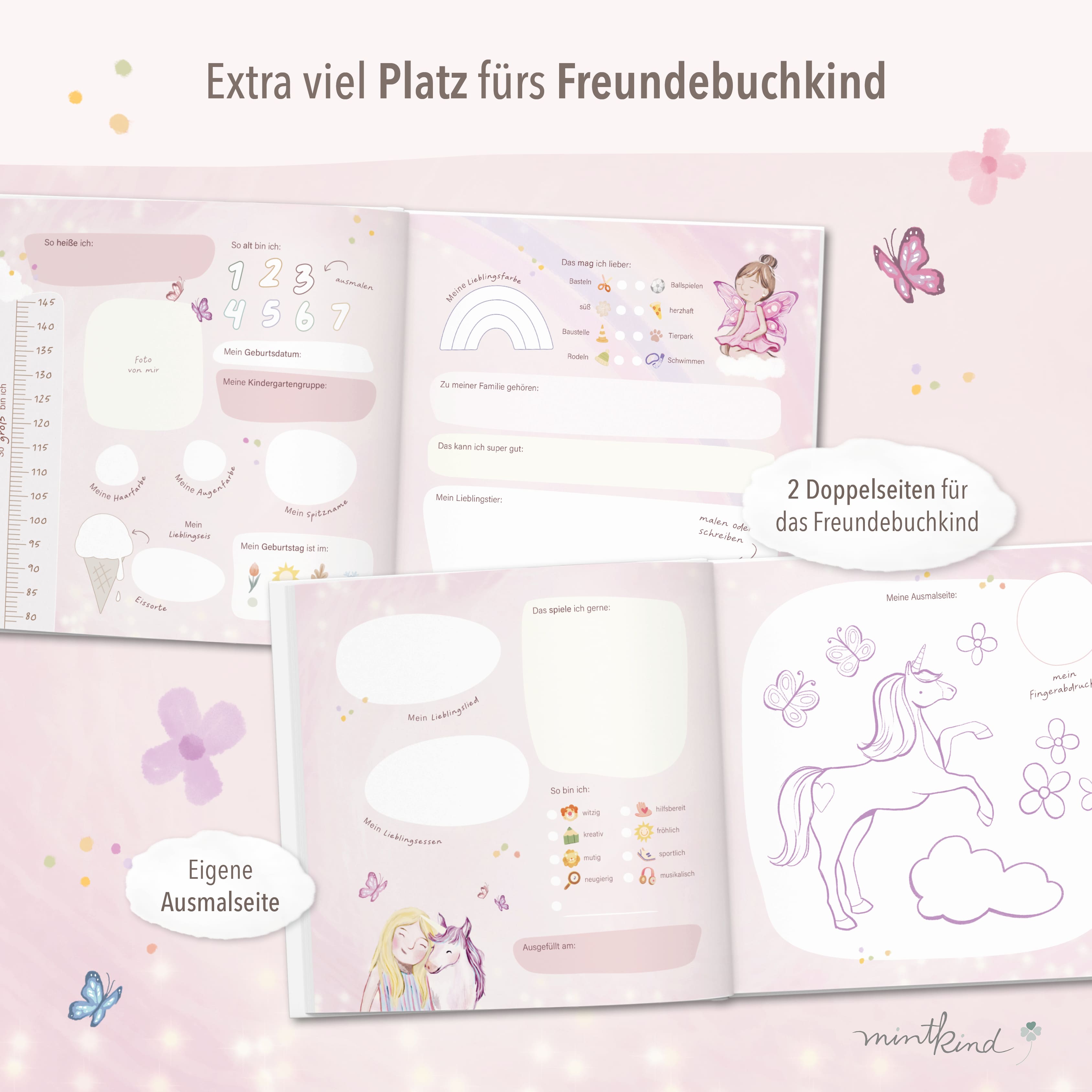 Freundebuch Kindergarten Prinzessin