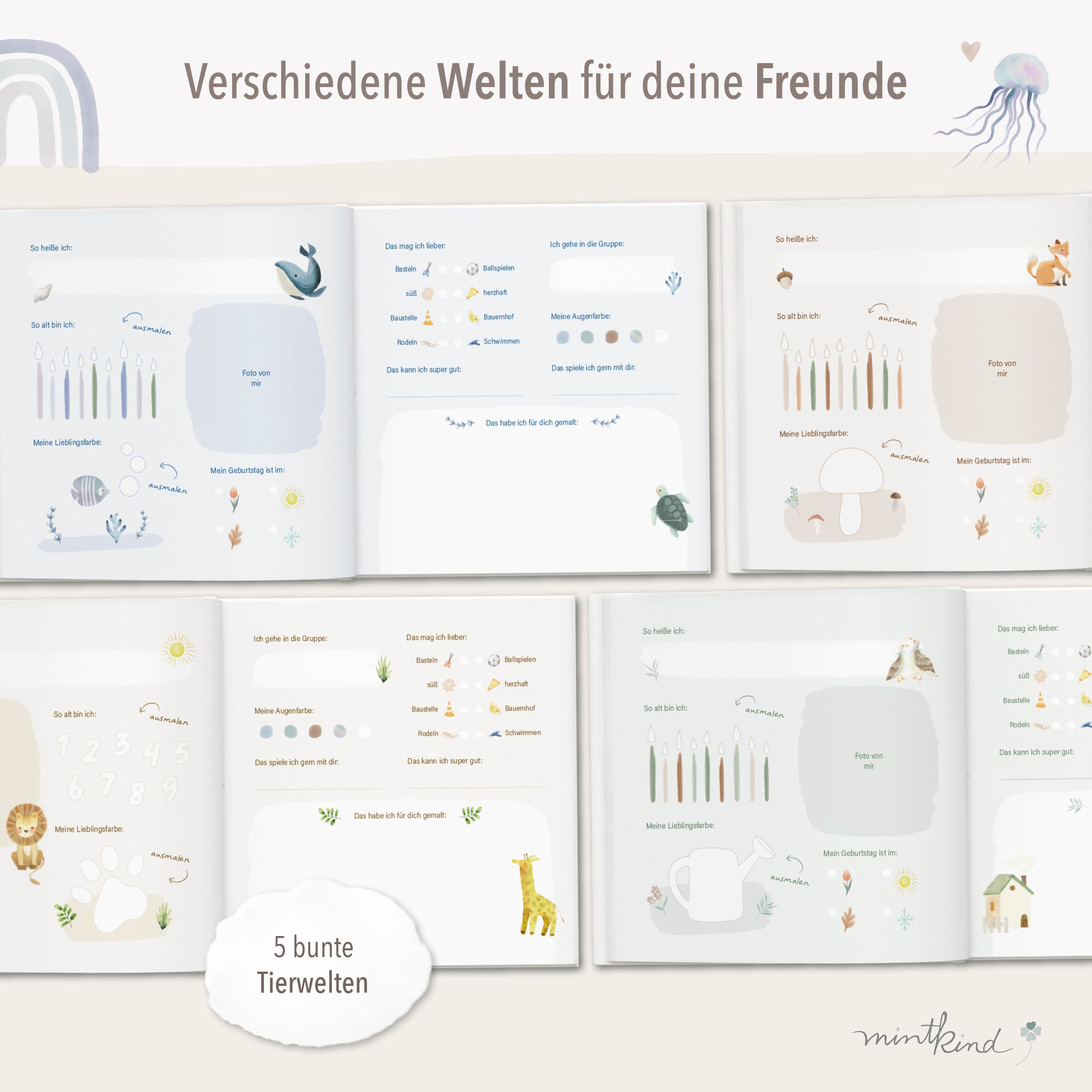 Freundebuch Meerestiere