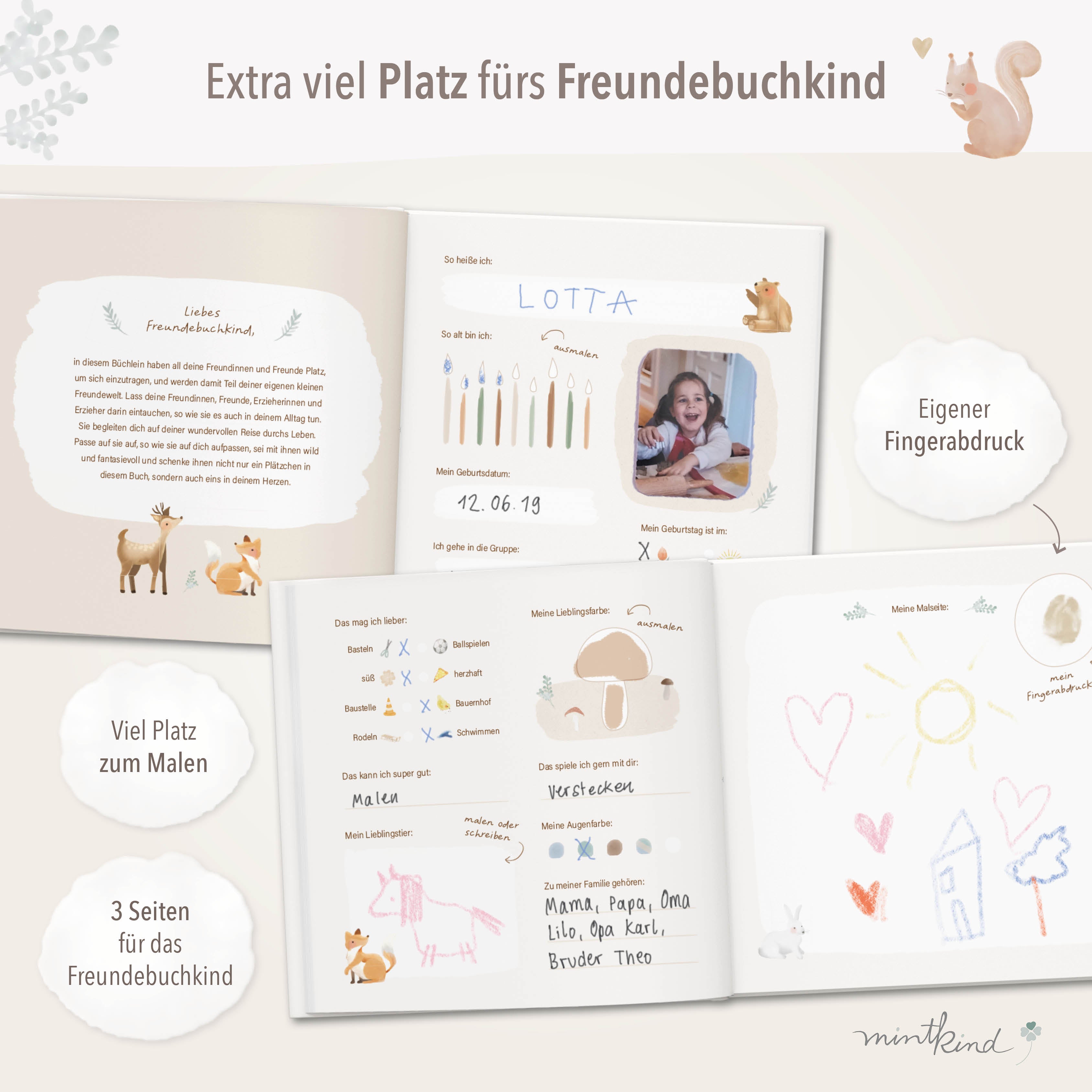 Freundebuch Waldtiere