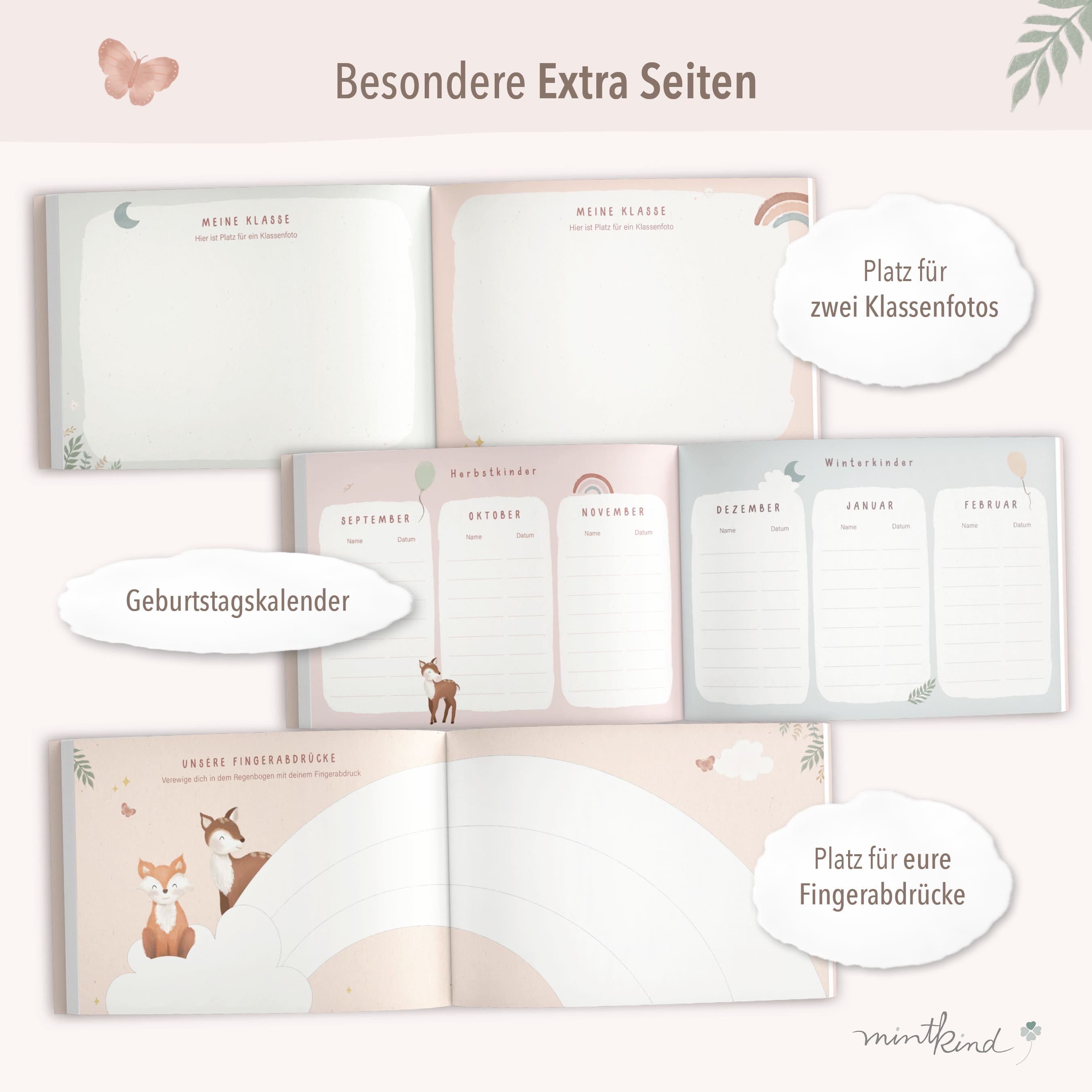 Freundebuch im Waldtiere-Design