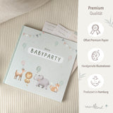 Gästebuch Babyparty Salbei