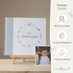 Gästebuch Kommunion Blau land