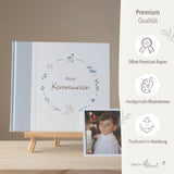 Gästebuch Kommunion Blau land