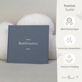 Gästebuch Konfirmation Blau