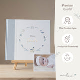 Gästebuch zur Taufe blau land