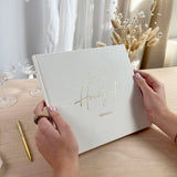 Gästebuch zur Hochzeit Offwhite