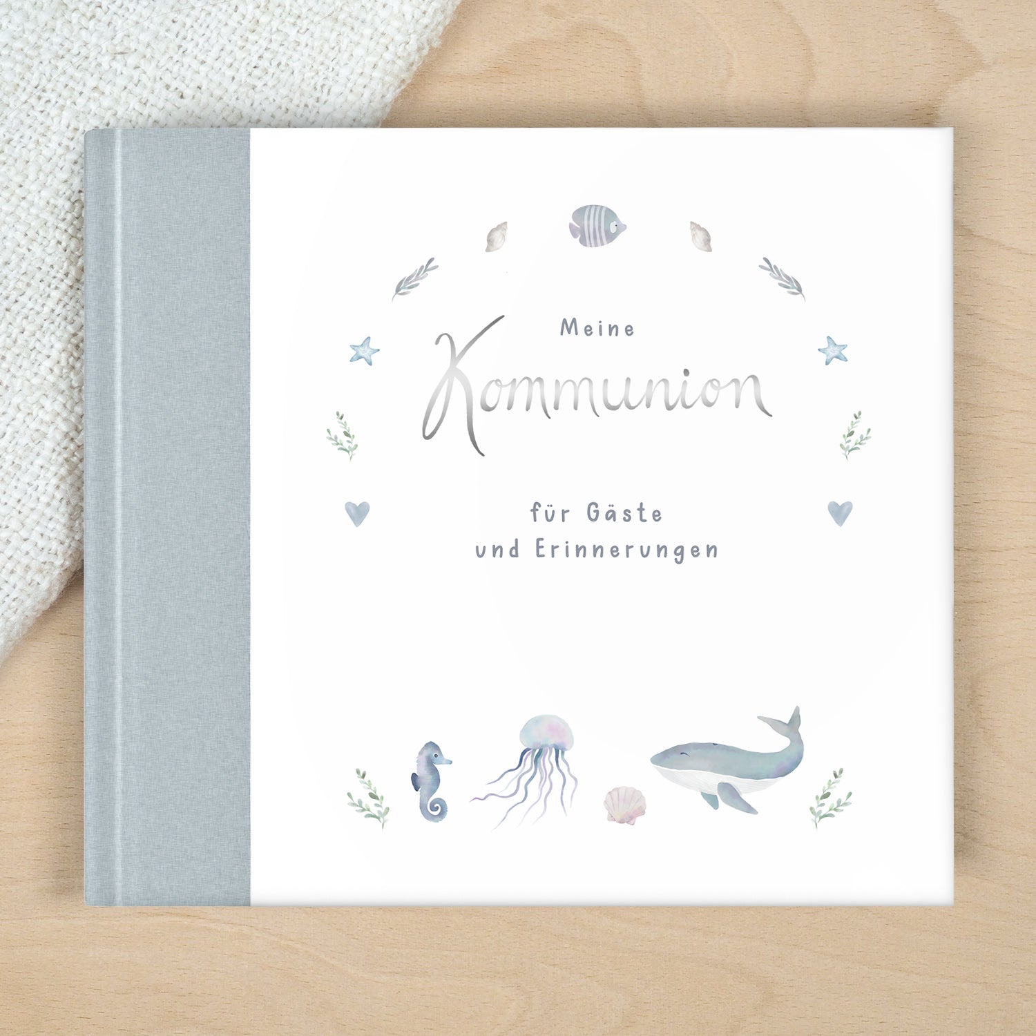 Gästebuch Kommunion blau