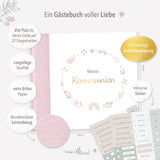 Gästebuch Kommunion rosa