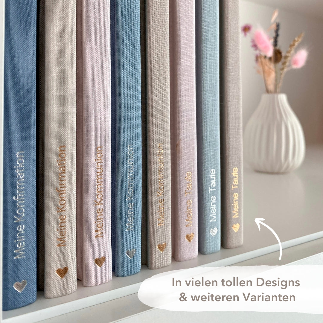 Gästebuch Kommunion beige tiere