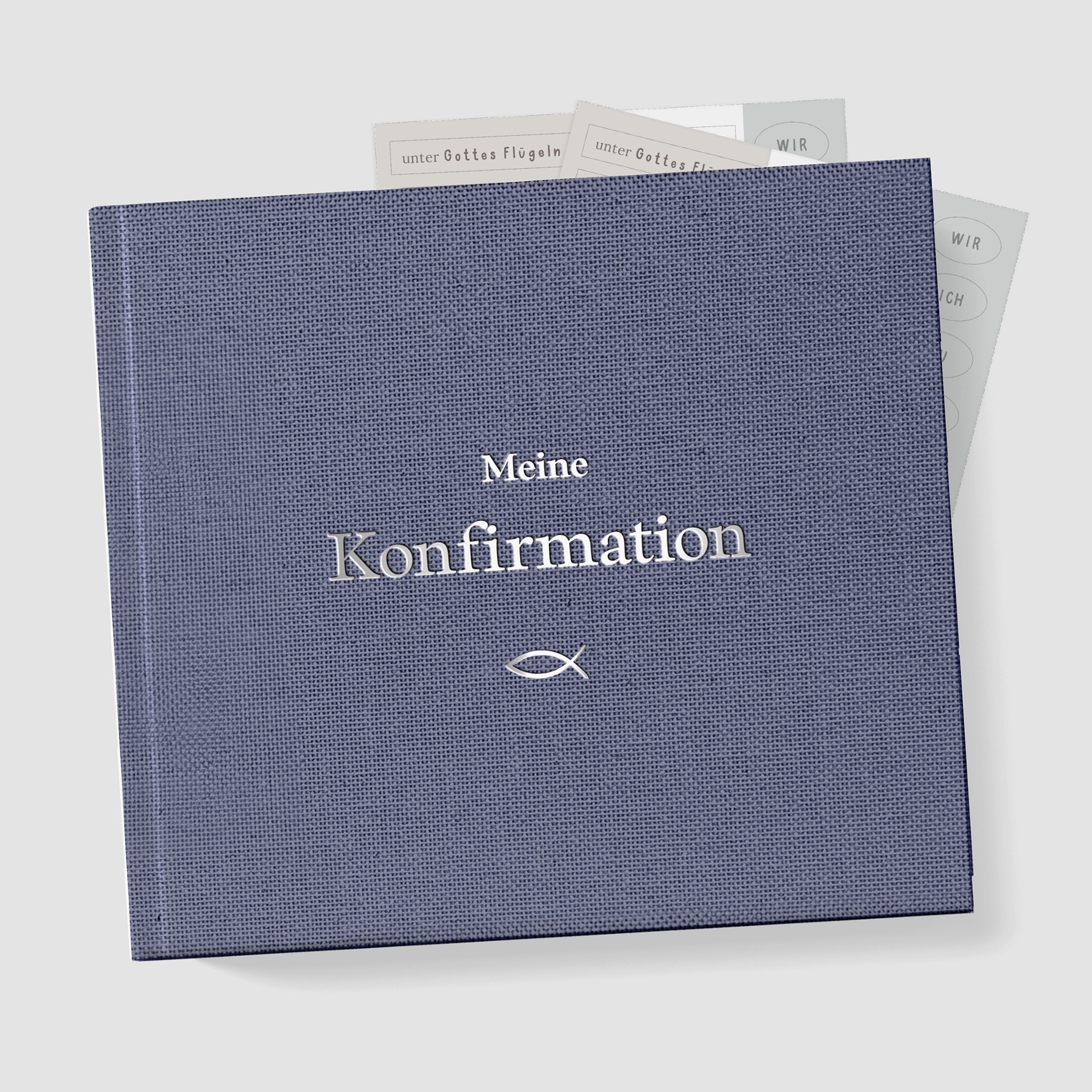 Gästebuch Konfirmation Blau