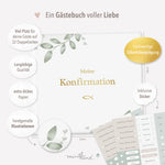 Gästebuch Konfirmation Greenery