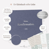 Gästebuch Konfirmation Blau