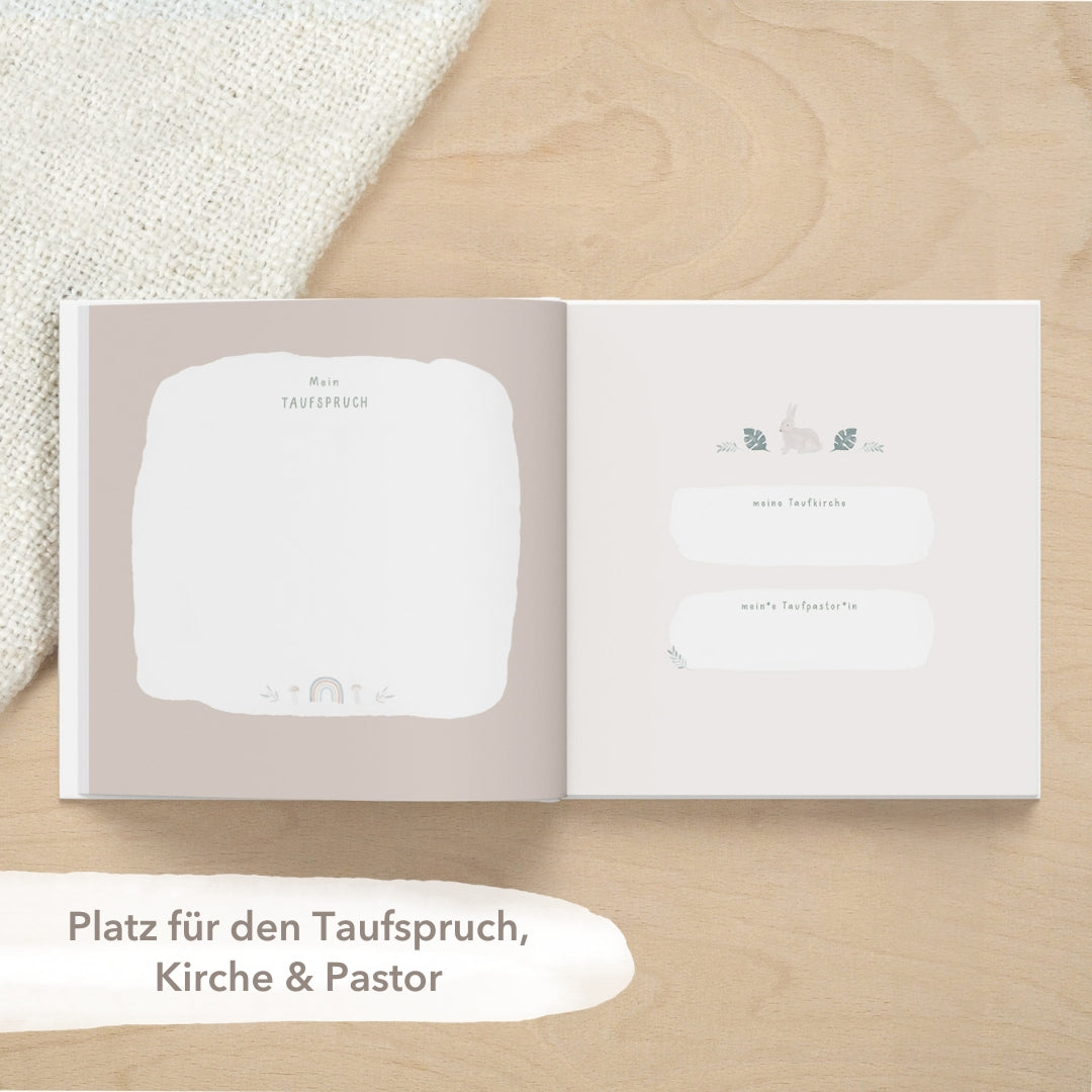 Gästebuch zur Taufe  Salbei