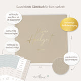 Gästebuch zur Hochzeit Beige