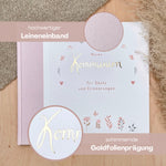 Gästebuch Kommunion rosa blumen