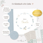 Gästebuch zur Taufe blau land