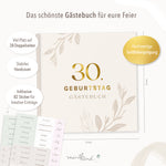 Gaestebuch 30. Geburtstag Beige