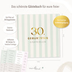 Gaestebuch 30. Geburtstag Streifen
